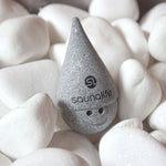 Load image into Gallery viewer, Soapstone Sauna Gnome with Cone Hat, Black Logo
