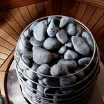 Load image into Gallery viewer, Soapstone Sauna Gnome with Cone Hat, Black Logo
