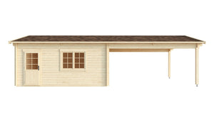 Double Garage and Carport Erki 70