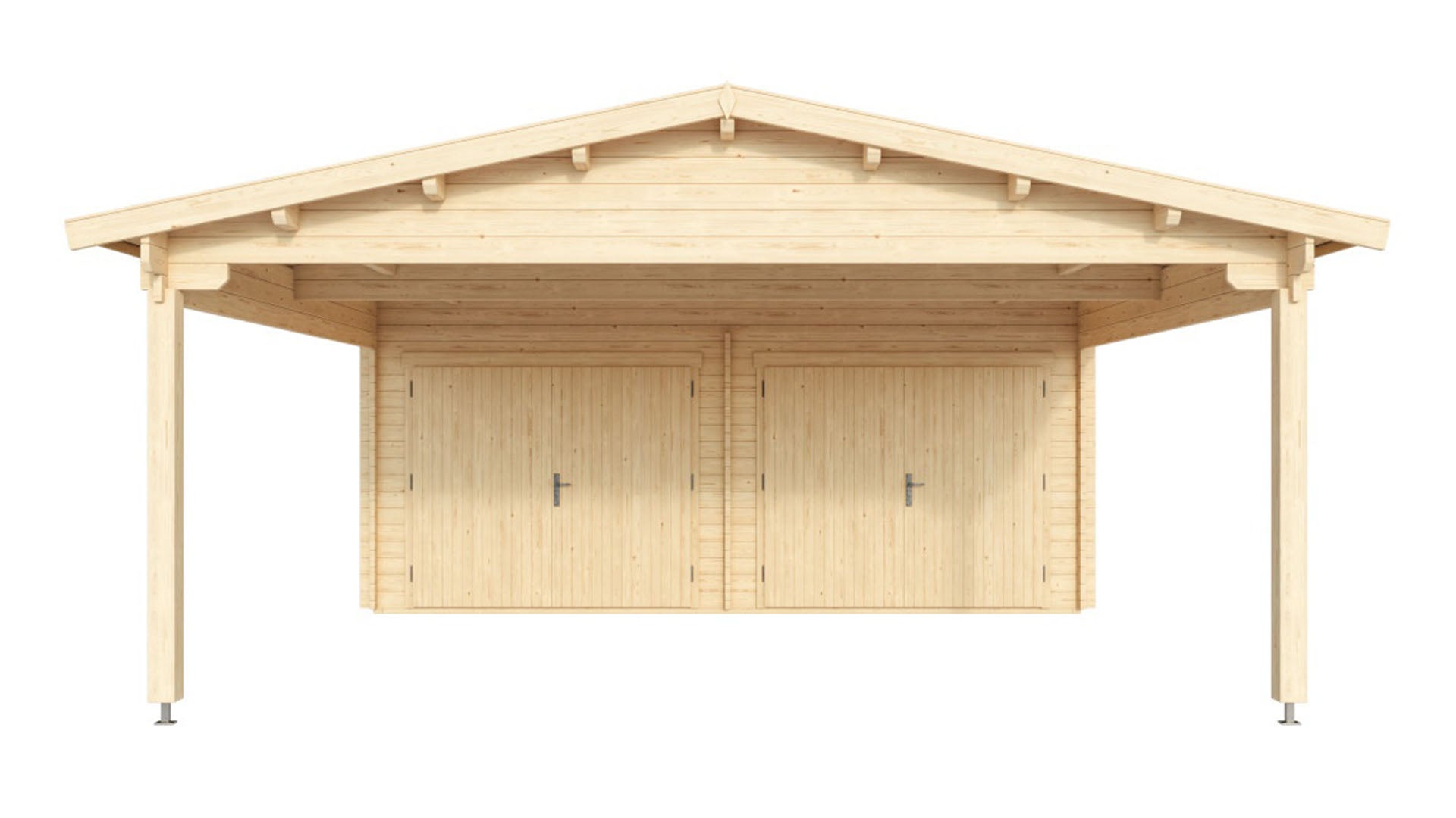 Double Garage and Carport Erki 70
