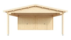 Double Garage and Carport Erki 70