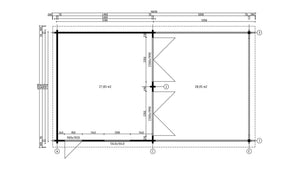 Double Garage and Carport Erki 70