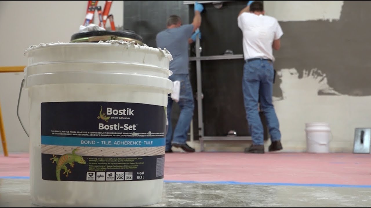 LARGE FORMAT BOSTIK BOSTI-SET INSTALLATION